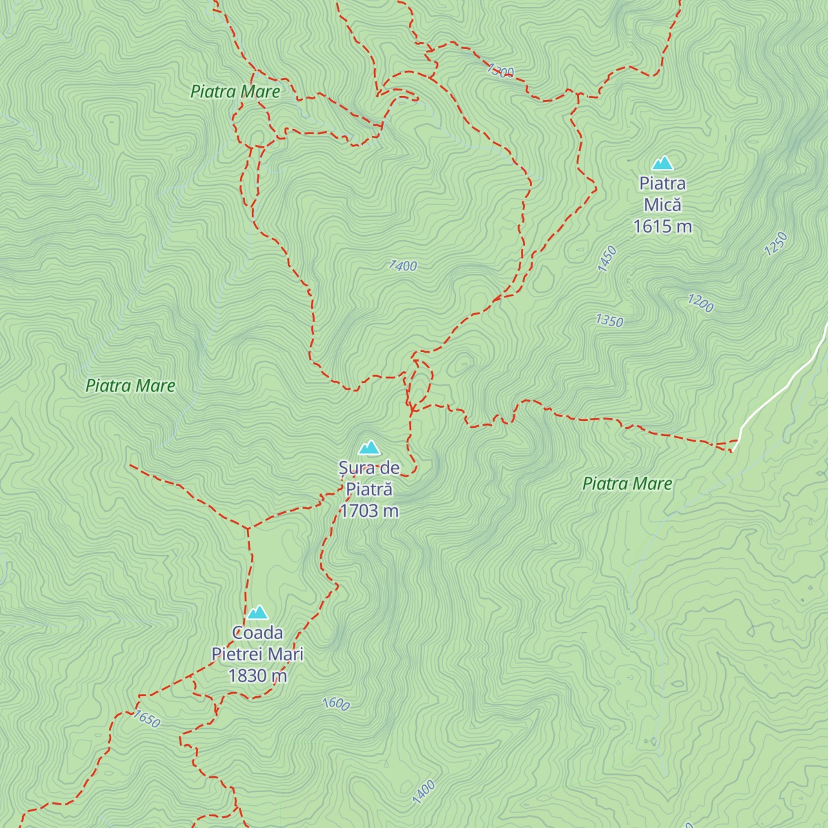 Cabana Piatra Mare map
