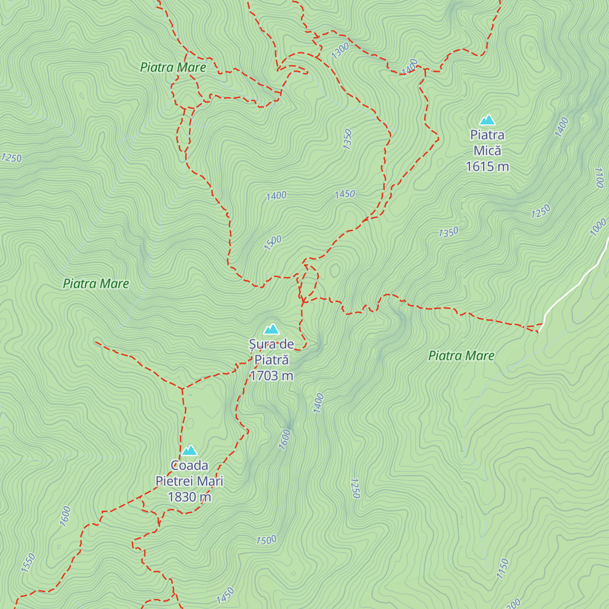 Cabana Piatra Mare map