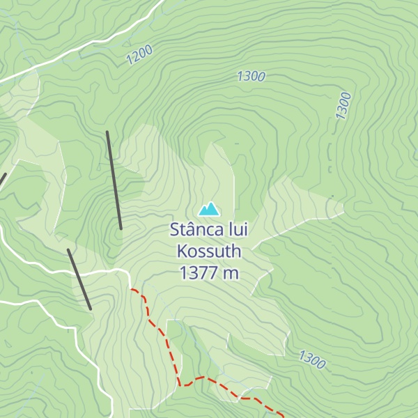 Map of Stânca lui Kossuth