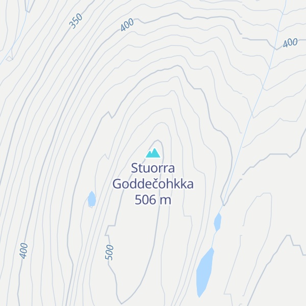 Map of Stuorra Goddečohkka