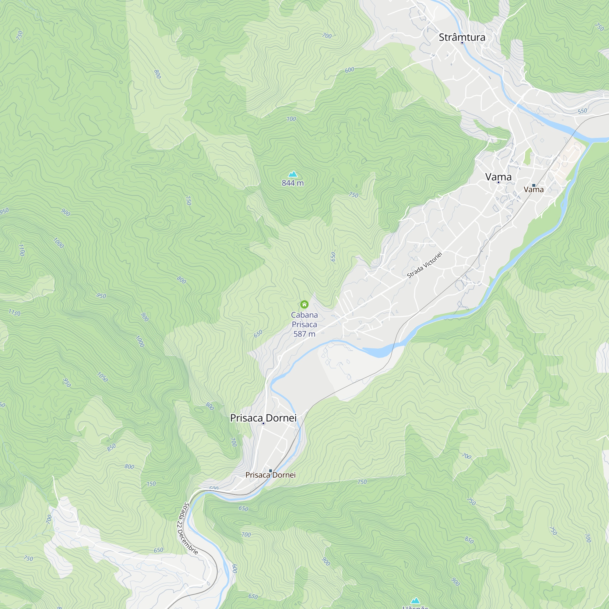 Cabana Prisaca map
