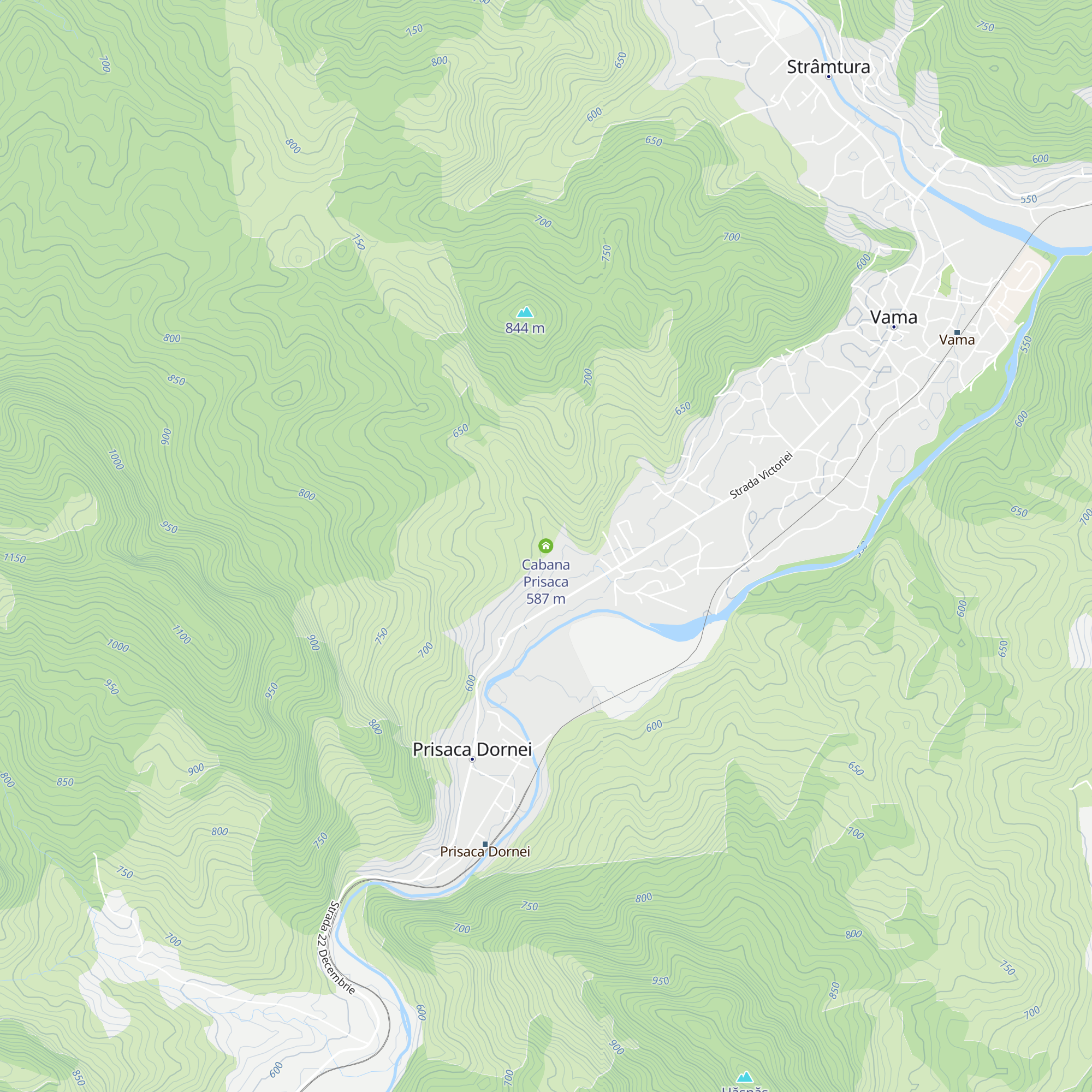 Cabana Prisaca map