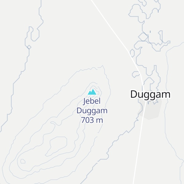 Map of Jebel Duggam