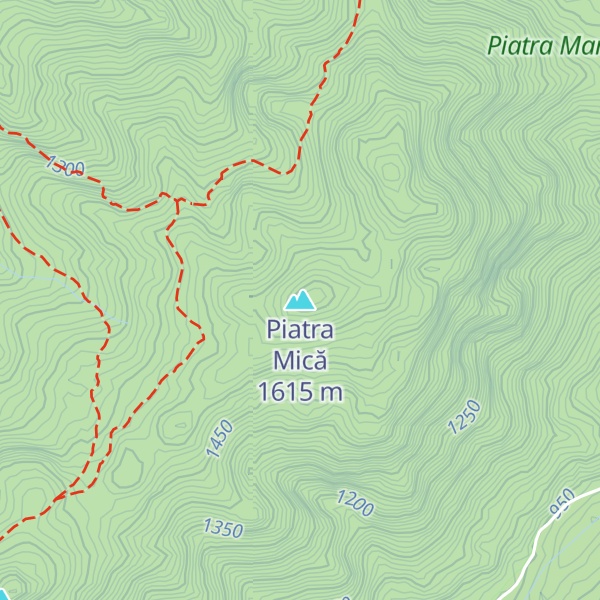 Map of Piatra Mică