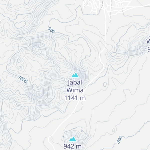 Map of Jabal Wima
