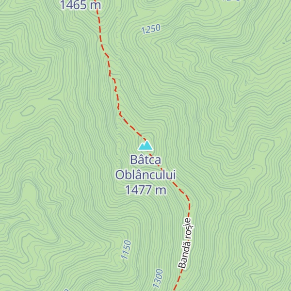 Map of Bâtca Oblâncului