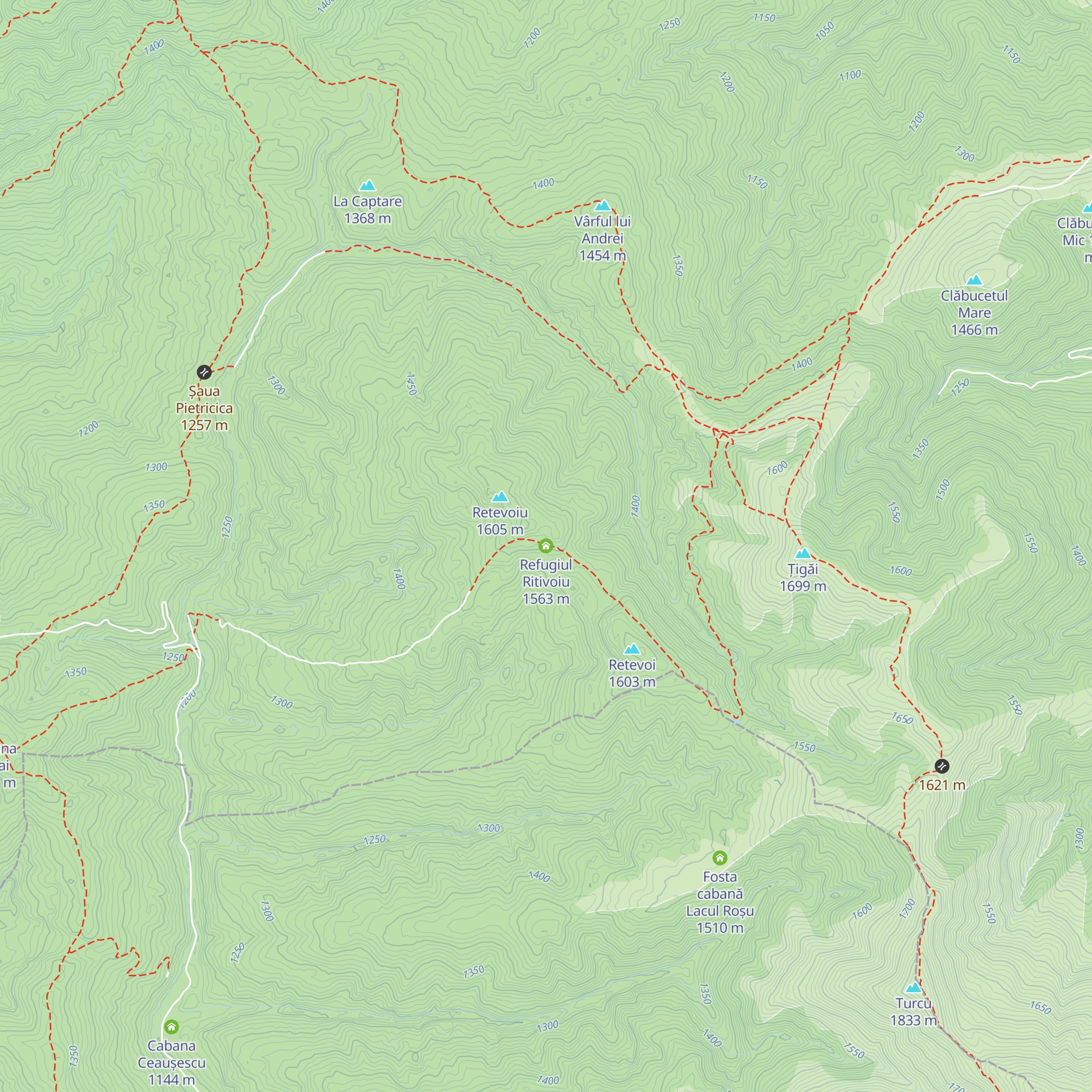 Refugiul Ritivoiu map