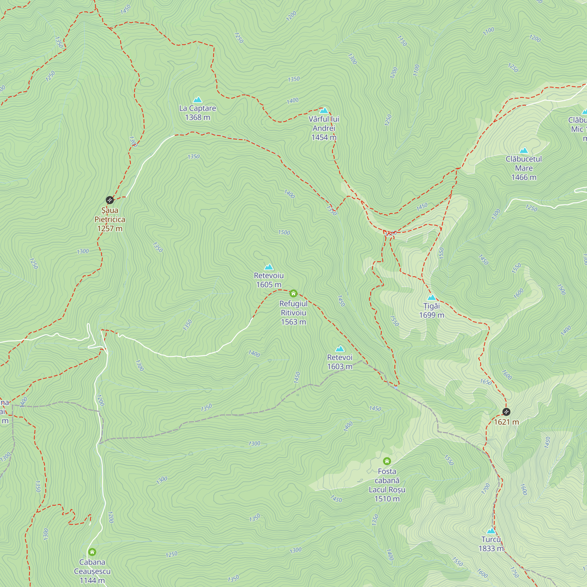 Refugiul Ritivoiu map
