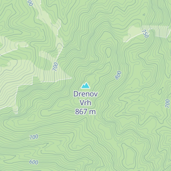 Map of Drenov Vrh