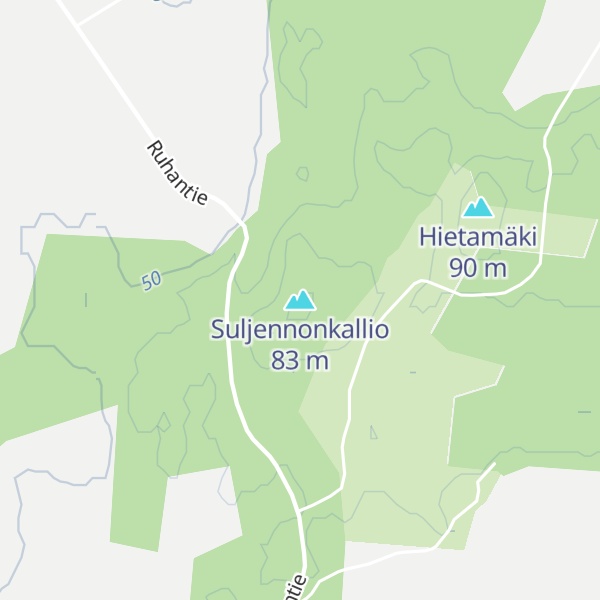 Map of Suljennonkallio