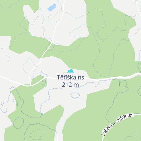 Map of Tētīškalns