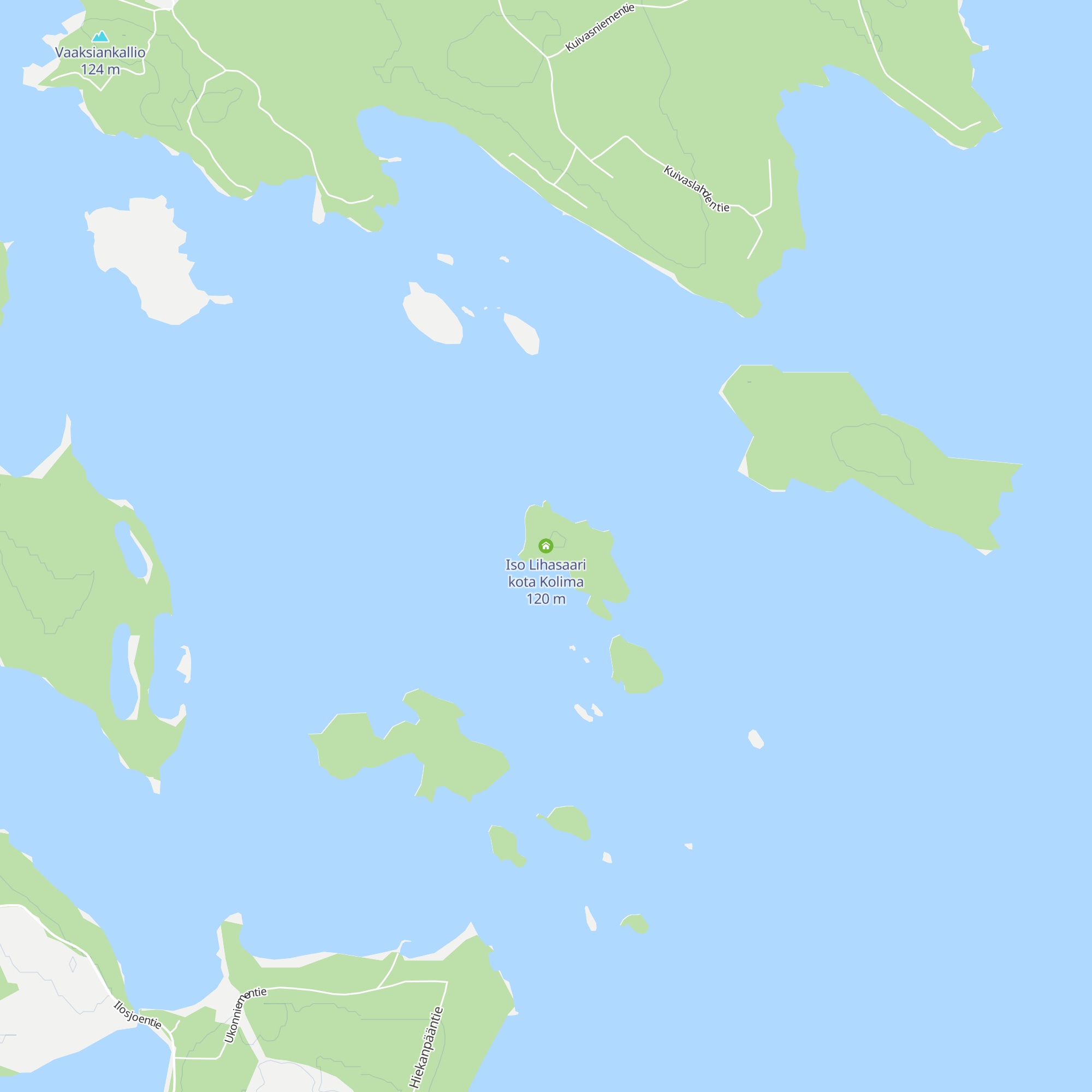 Iso Lihasaari kota Kolima map
