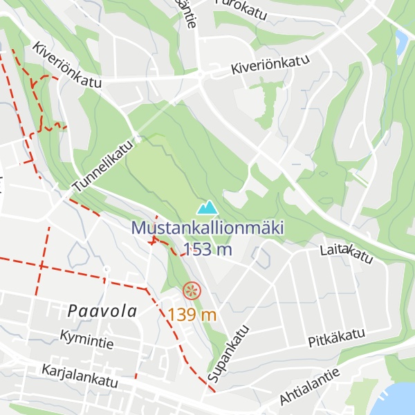 Map of Mustankallionmäki