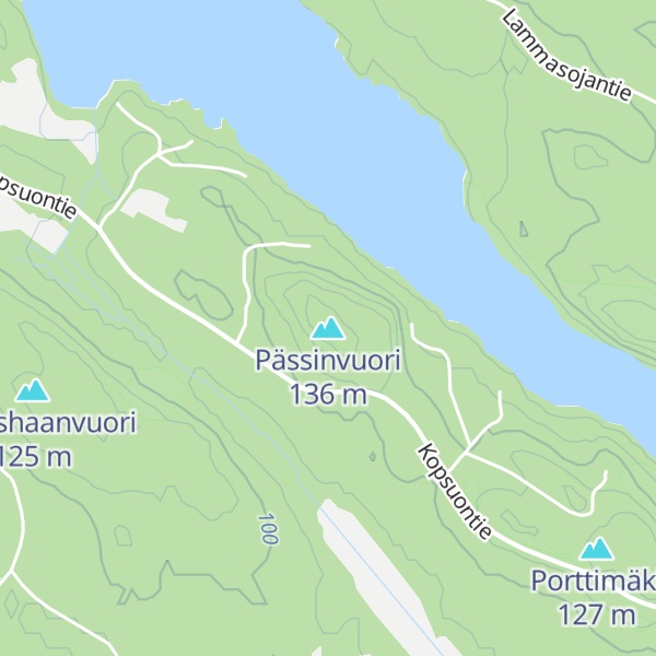 Map of Pässinvuori