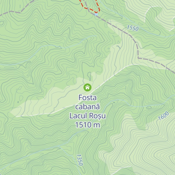 Map of Fosta cabană Lacul Roșu