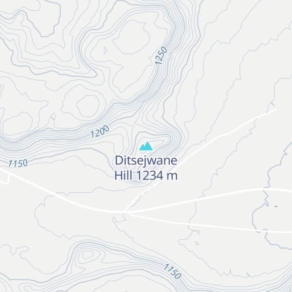 Map of Ditsejwane Hill