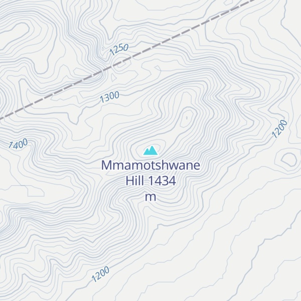Map of Mmamotshwane Hill