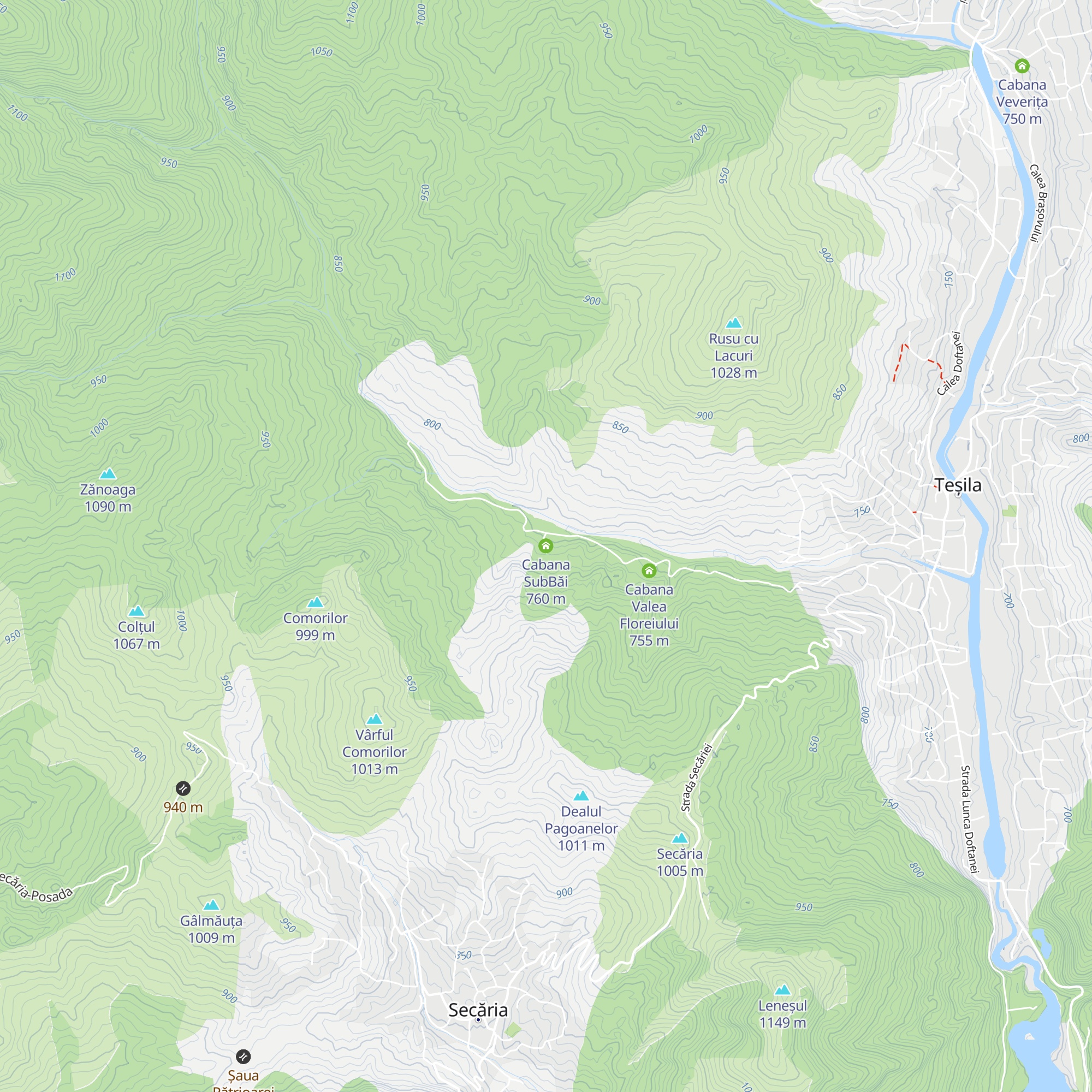 Cabana SubBăi map