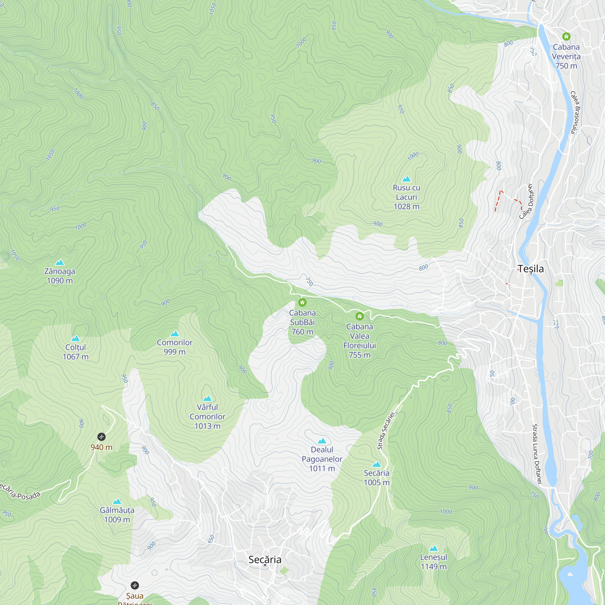 Cabana SubBăi map