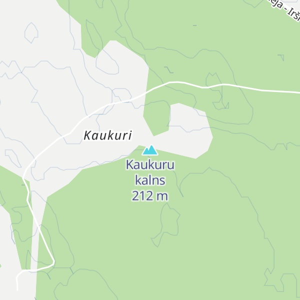 Map of Kaukuru kalns