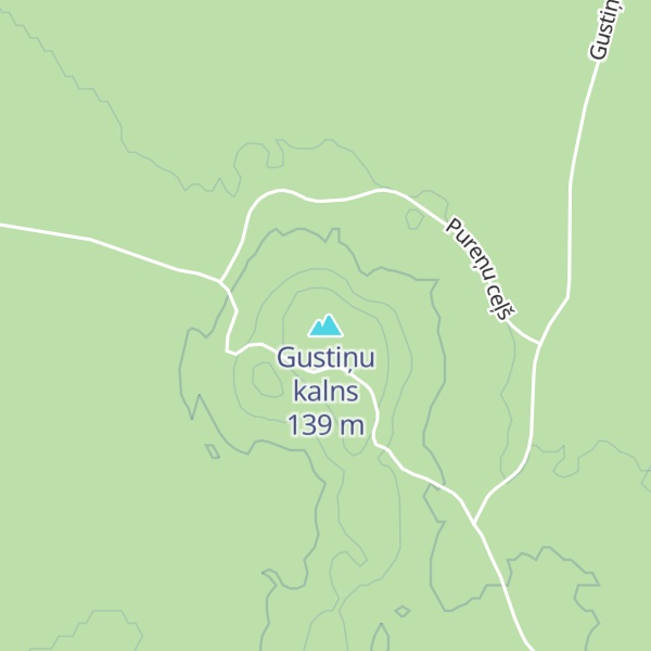 Map of Gustiņu kalns