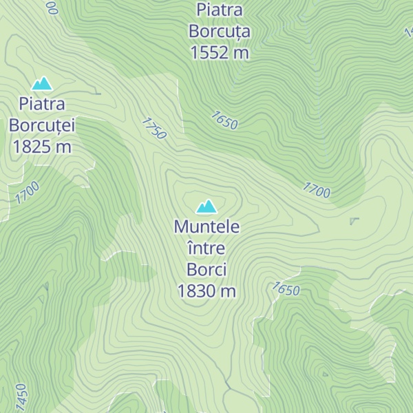 Map of Muntele între Borci