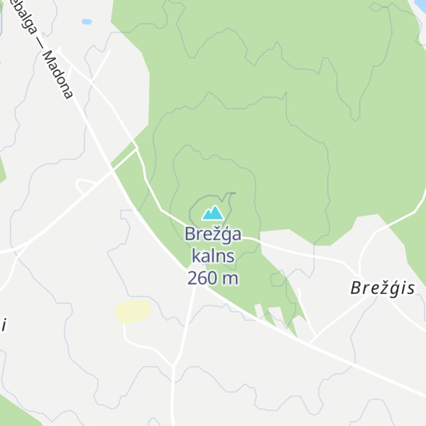 Map of Brežģa kalns