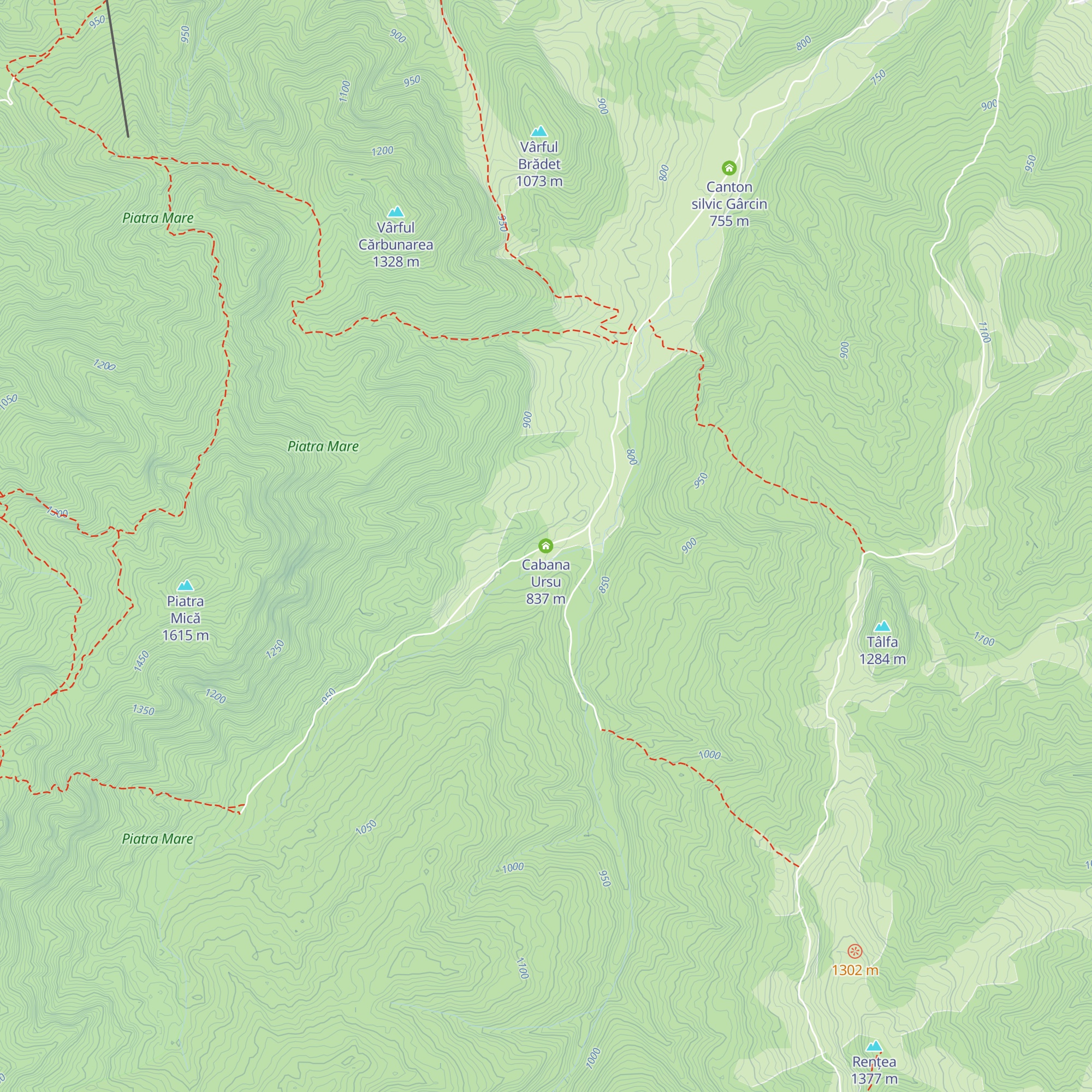 Cabana Ursu map