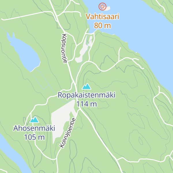 Map of Ropakaistenmäki