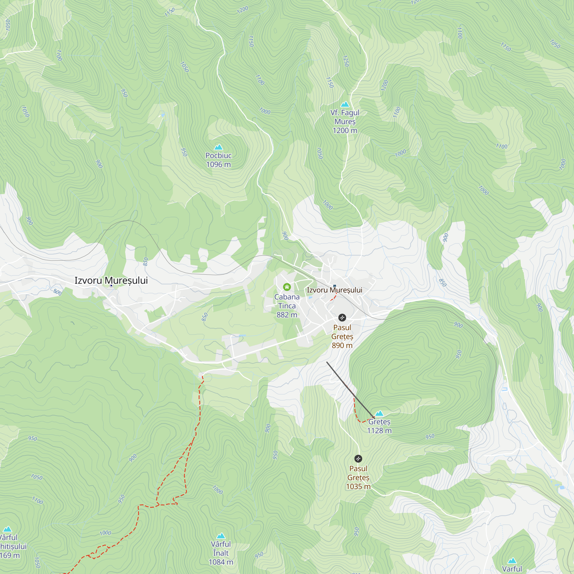 Cabana Tinca map
