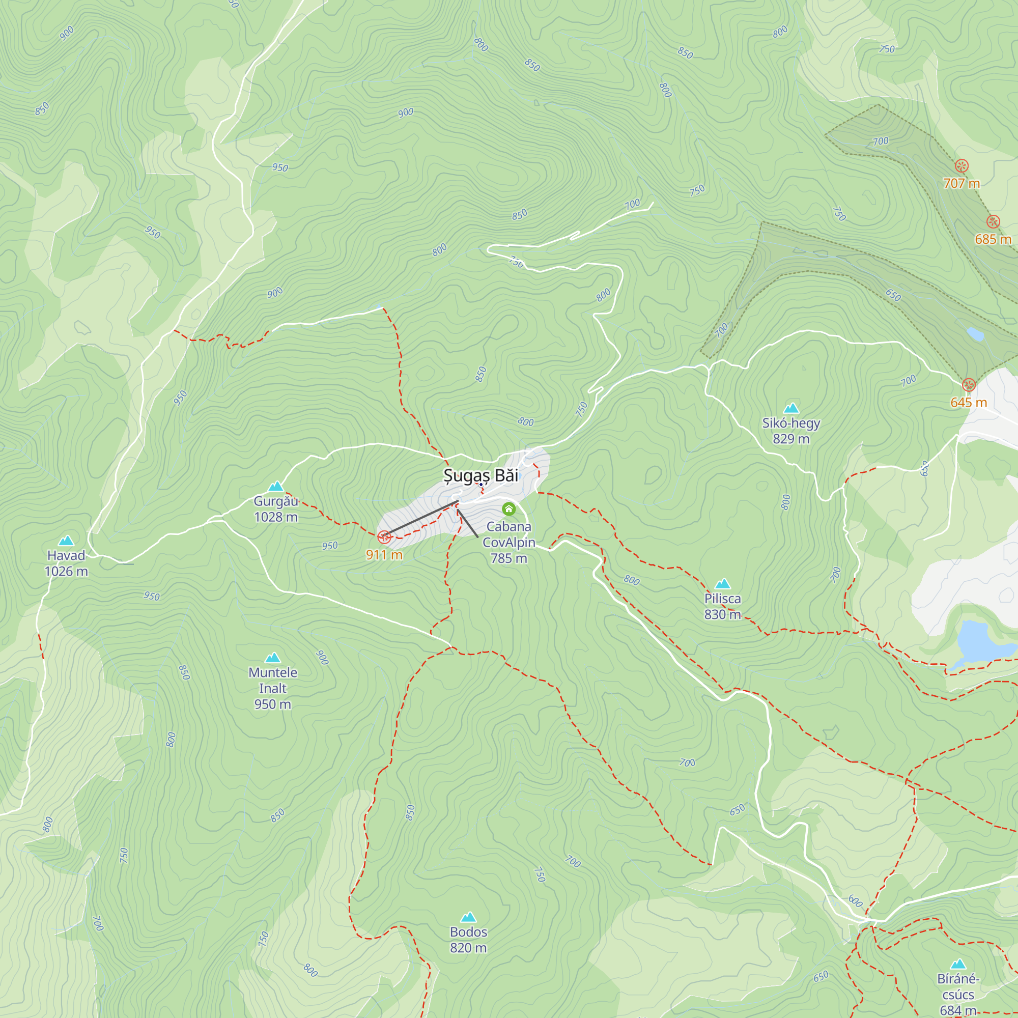 Cabana CovAlpin map