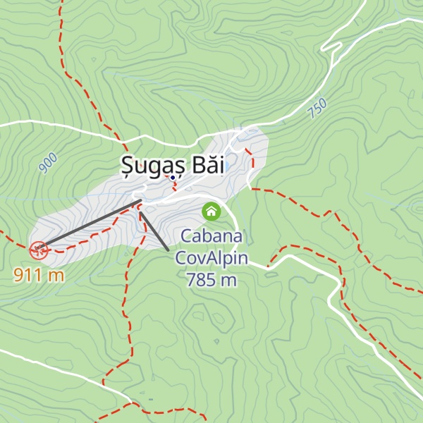 Map of Cabana CovAlpin