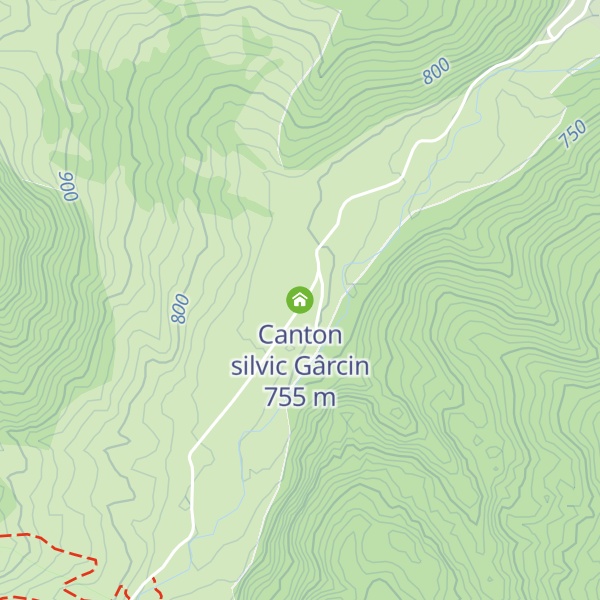 Map of Canton silvic Gârcin
