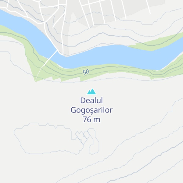 Map of Dealul Gogoşarilor