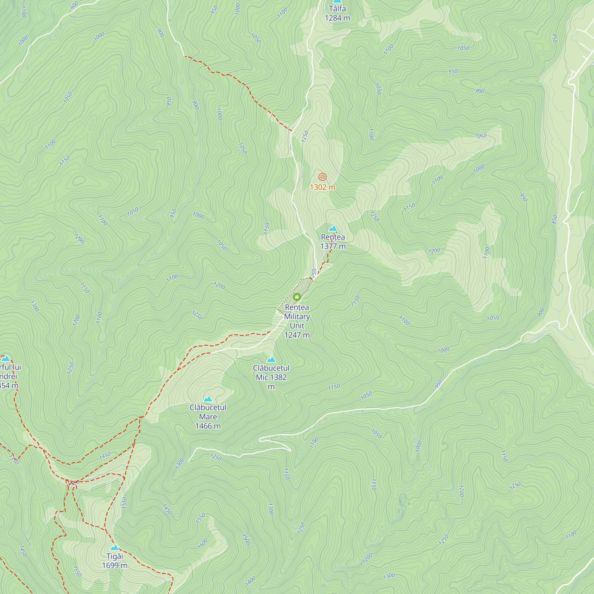 Rențea Military Unit map