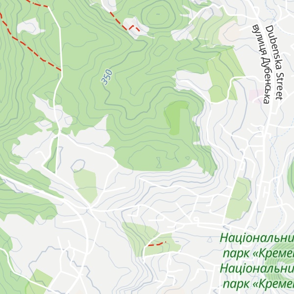 Map of Hora Volovytsia