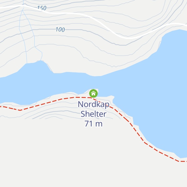 Map of Nordkap Shelter