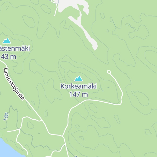 Map of Korkeamäki