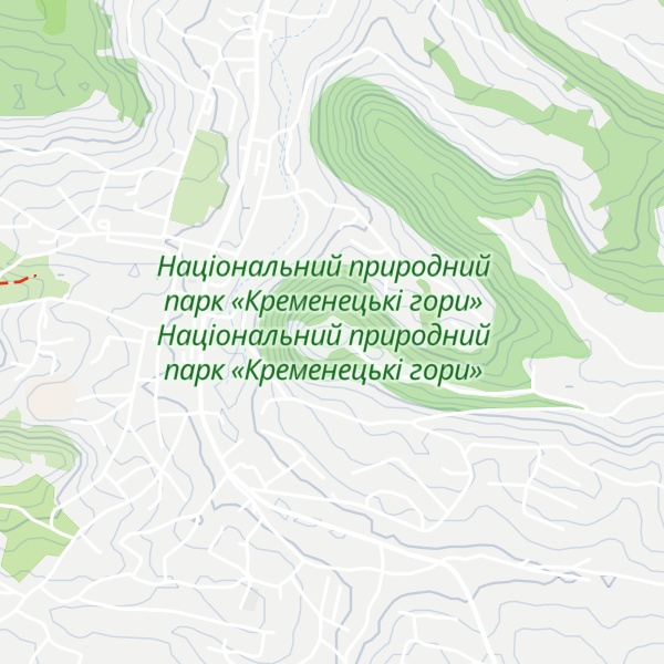 Map of Zamkova hora