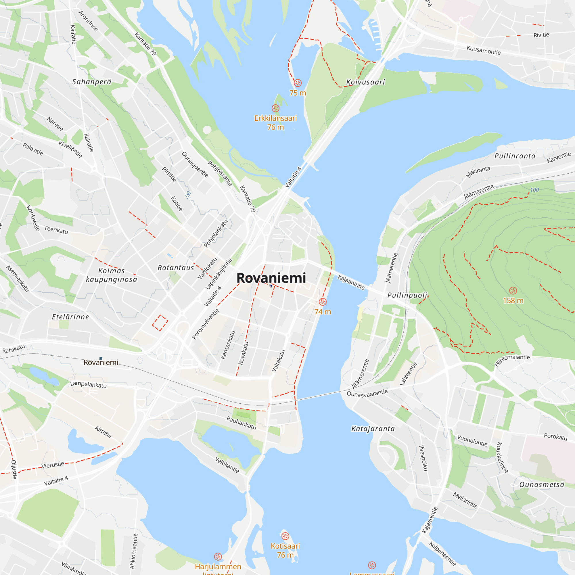 Rovaniemi Tourist Information map