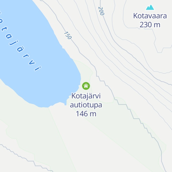 Map of Kotajärvi autiotupa