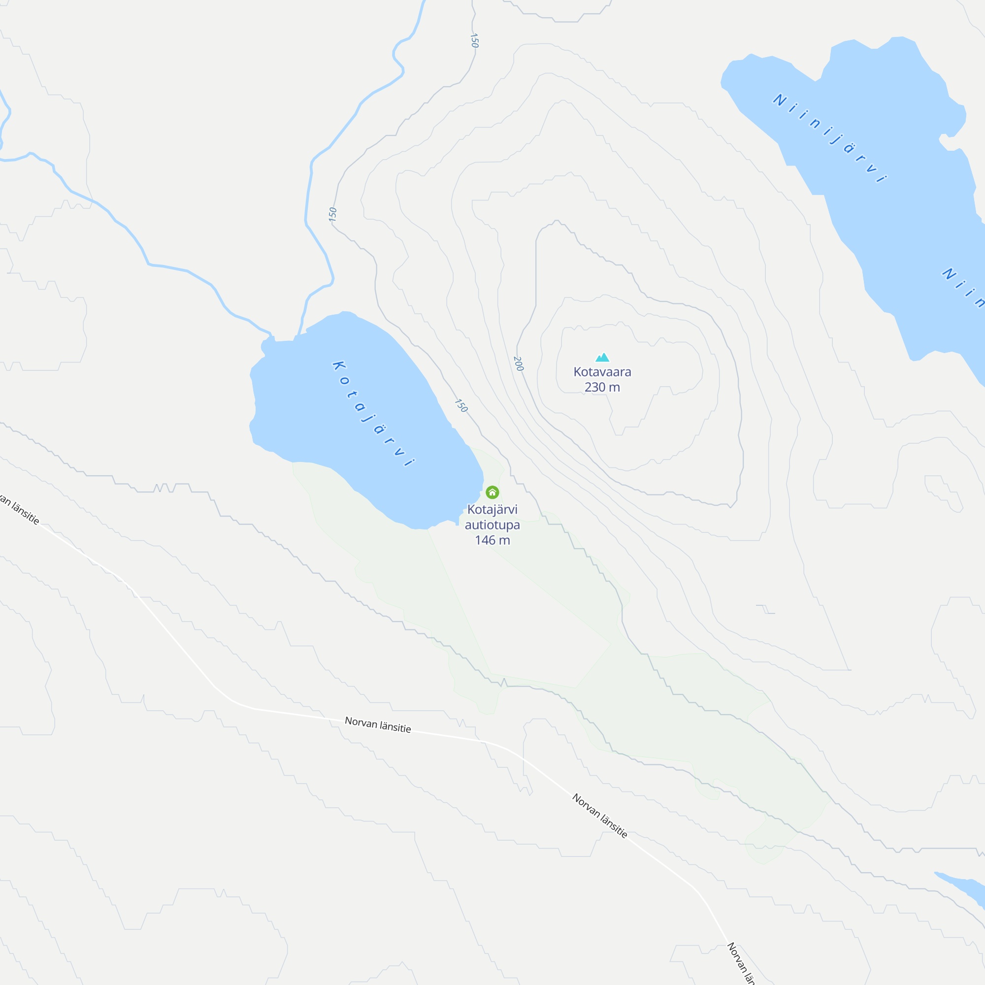 Kotajärvi autiotupa map