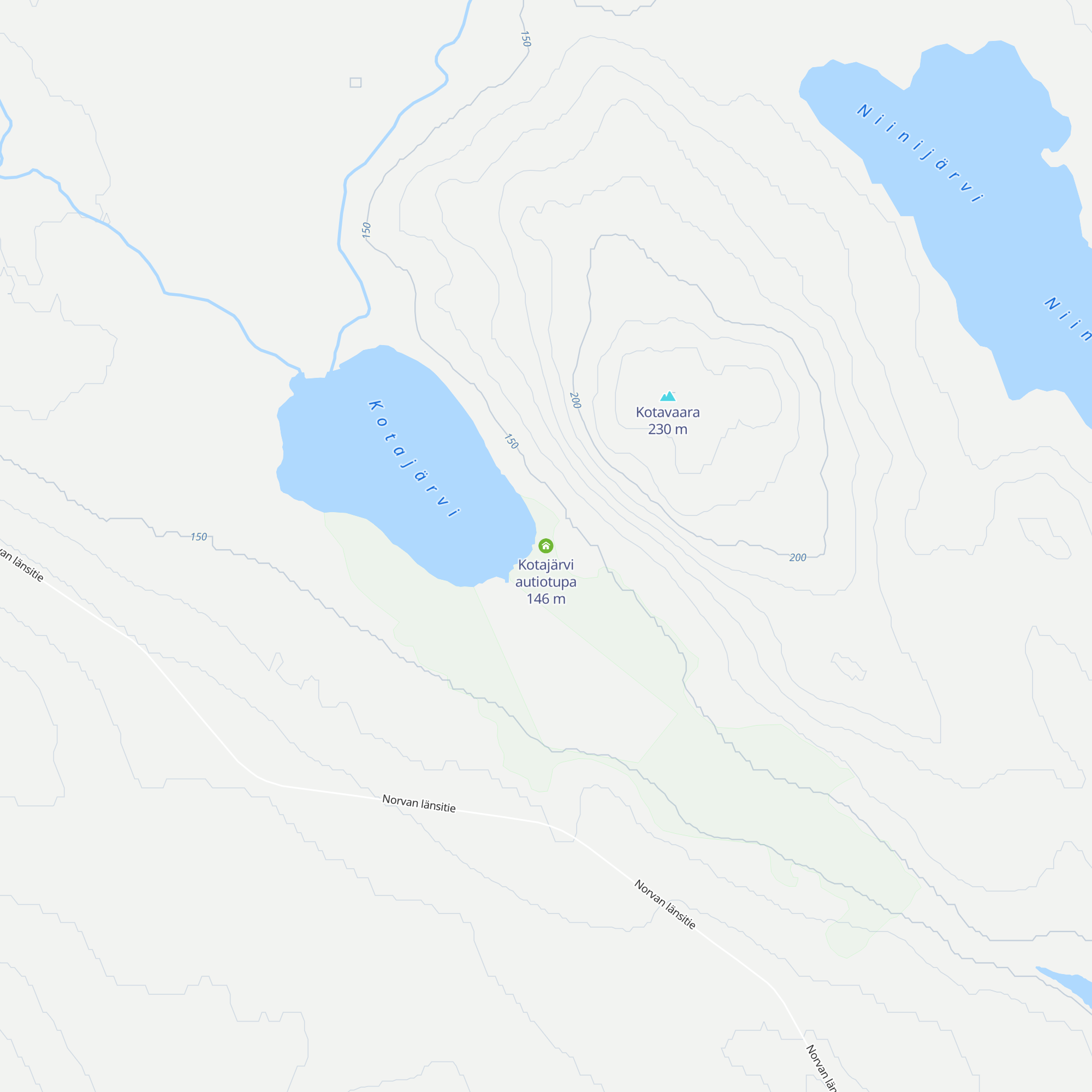 Kotajärvi autiotupa map