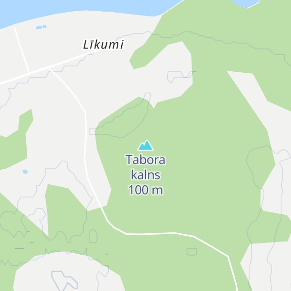 Map of Tabora kalns