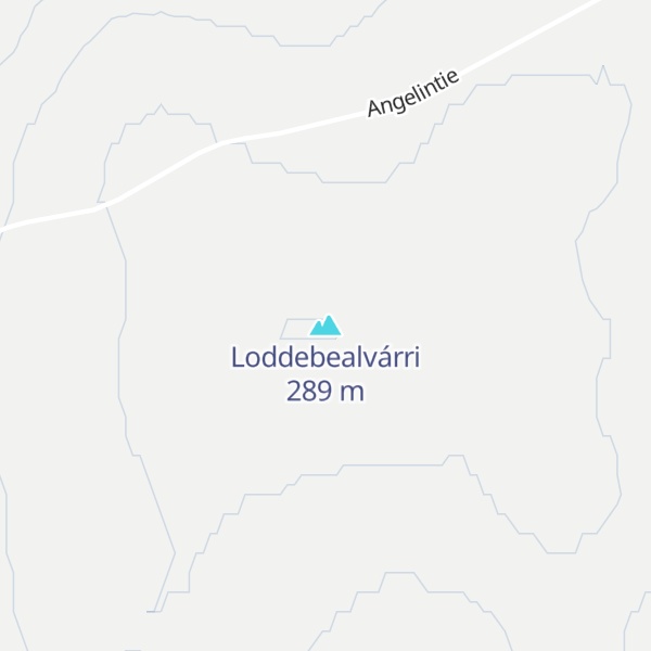 Map of Loddebealvárri