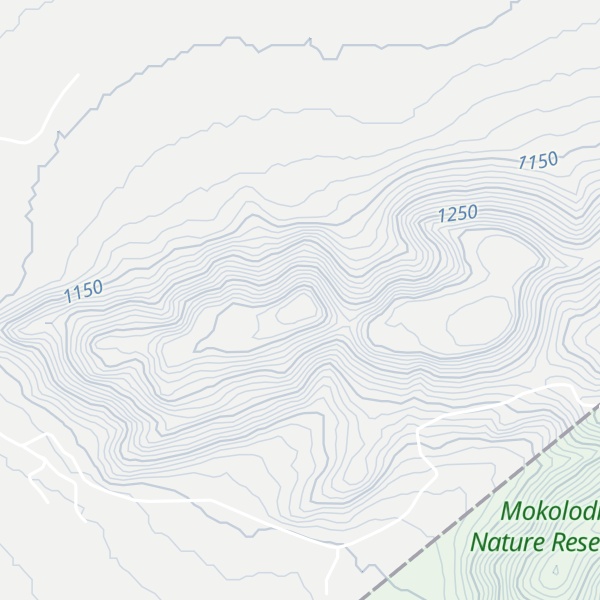 Map of Phiriyabokwete Hill