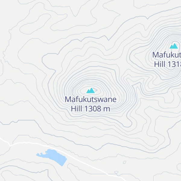 Map of Mafukutswane Hill