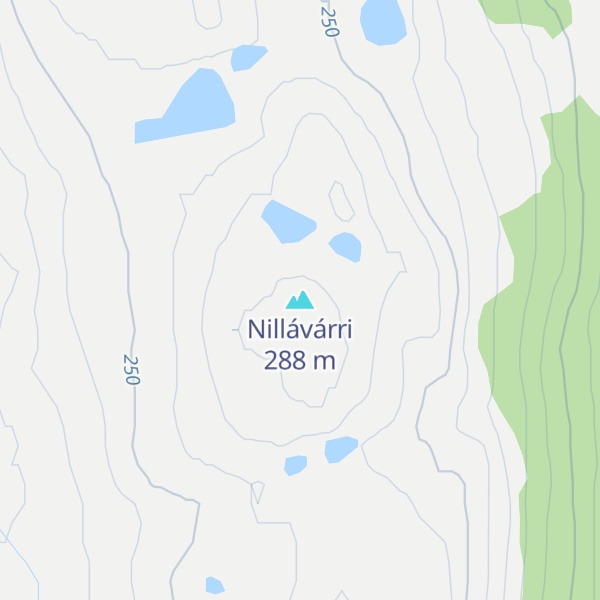 Map of Nillávárri