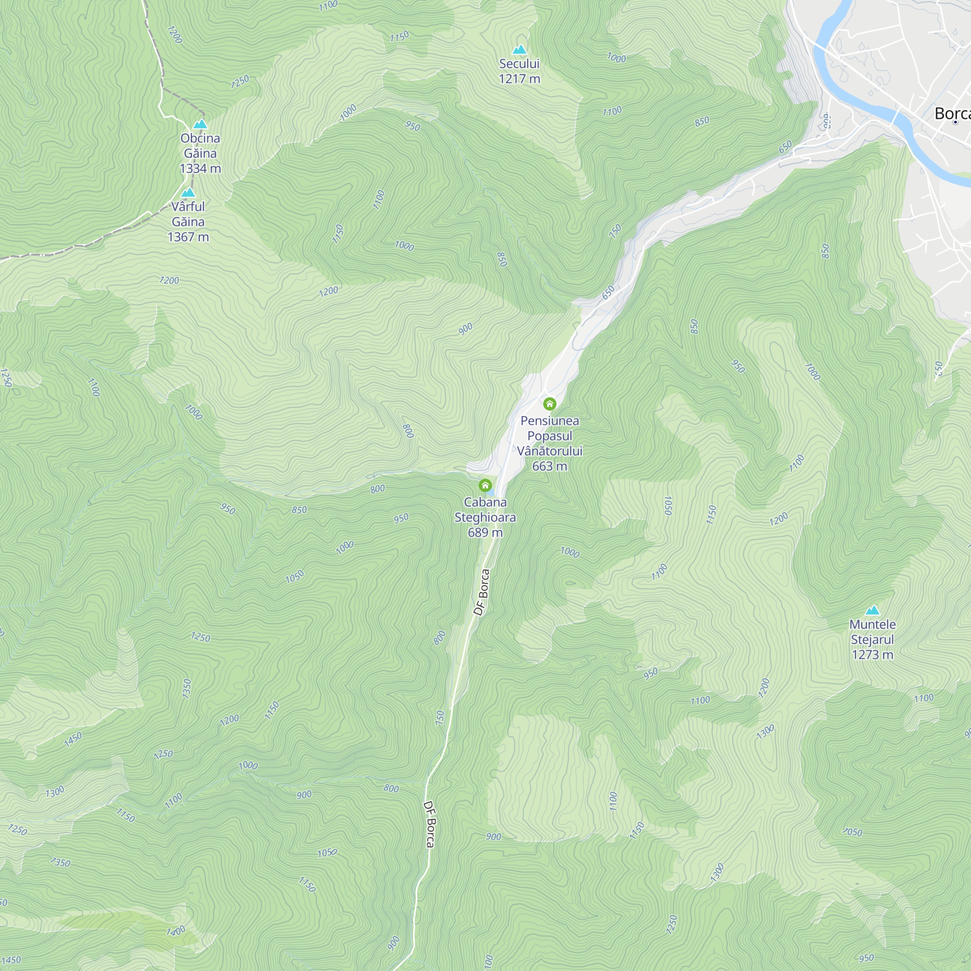 Cabana Steghioara map