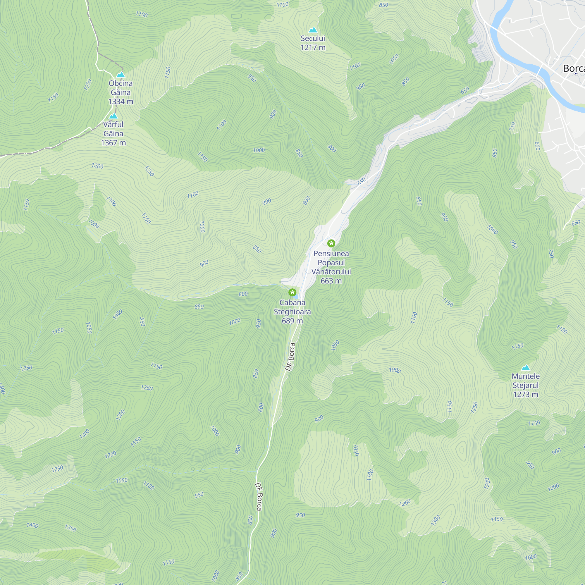 Cabana Steghioara map